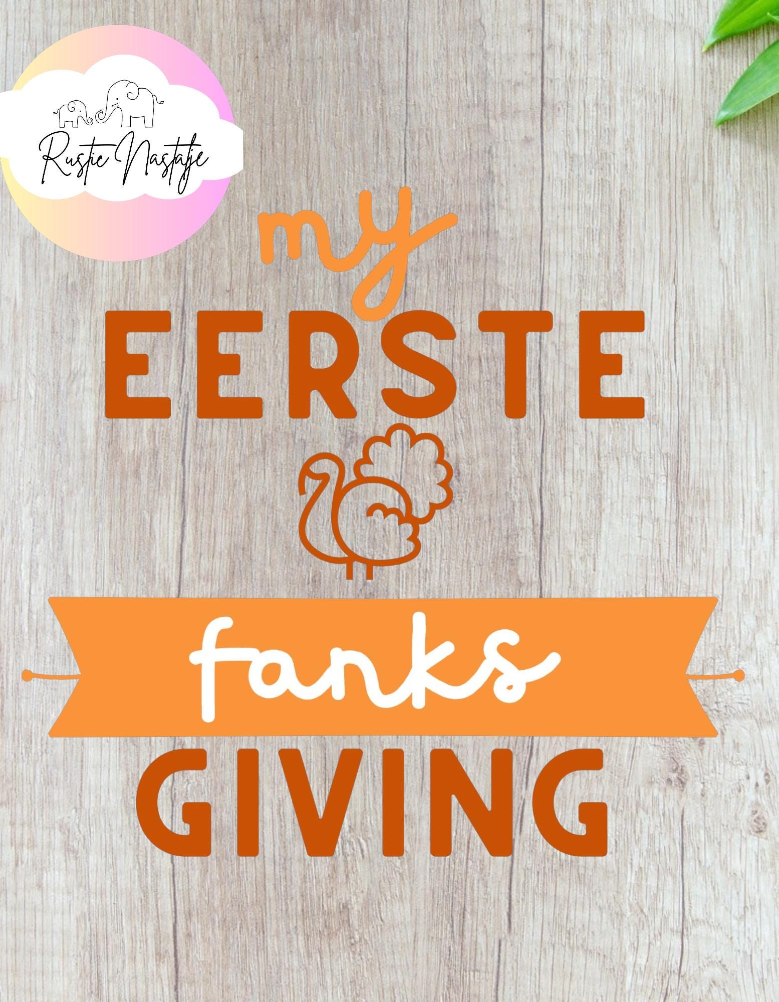 Afrikaans Thanksgiving Baby Onesie: South African Shower Gift