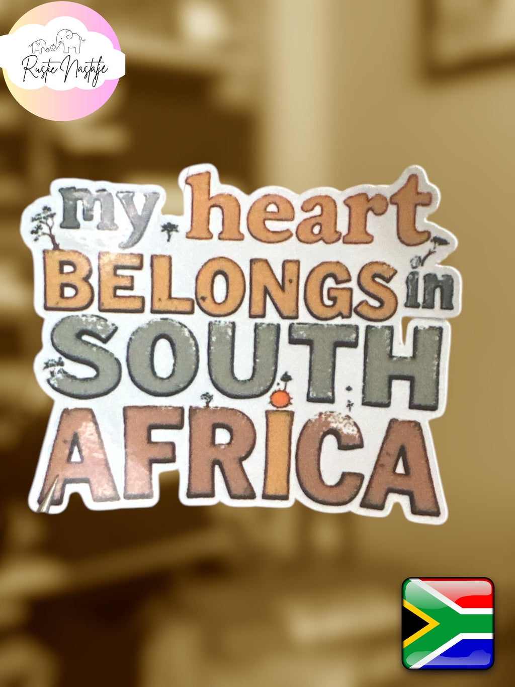 South Africa Stickers: Vibrant Vinyl Decals, Set of 5